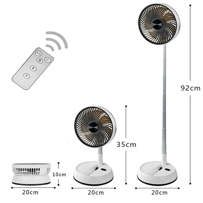 1pc New Modern Minimalist Style Floor Standing Electric Fan, USB Charging Living