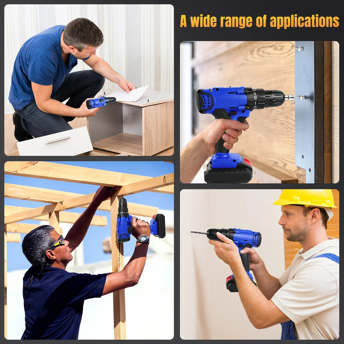 21V Cordless Drill & Electric Screwdriver Tool Kit – 29PCS Accessories