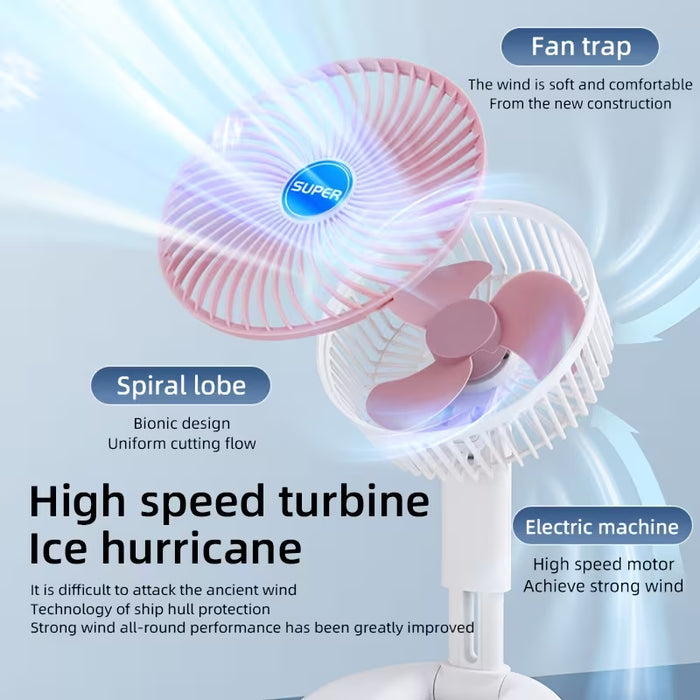 Tilting Head & Low Noise Motor  3 Speed Setting Indoor Fan