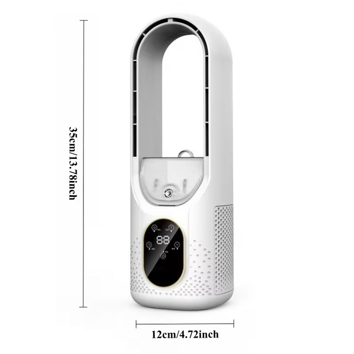 Bladeless Tower Fan with 9 Speed Settings, 8 Hour Timer, Oscillating Cooling Fan